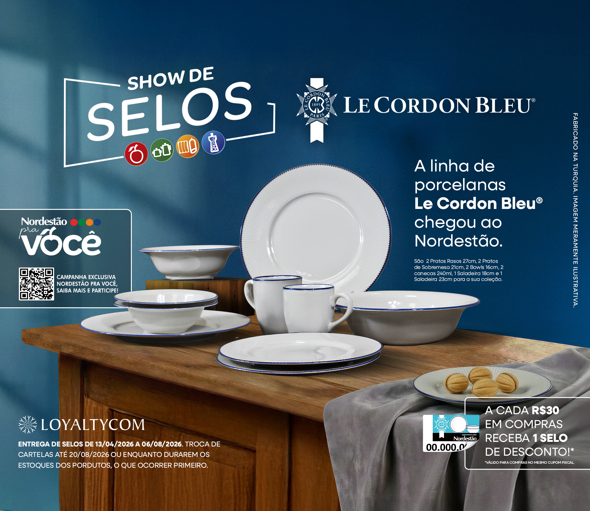 Arte campanha show de selos