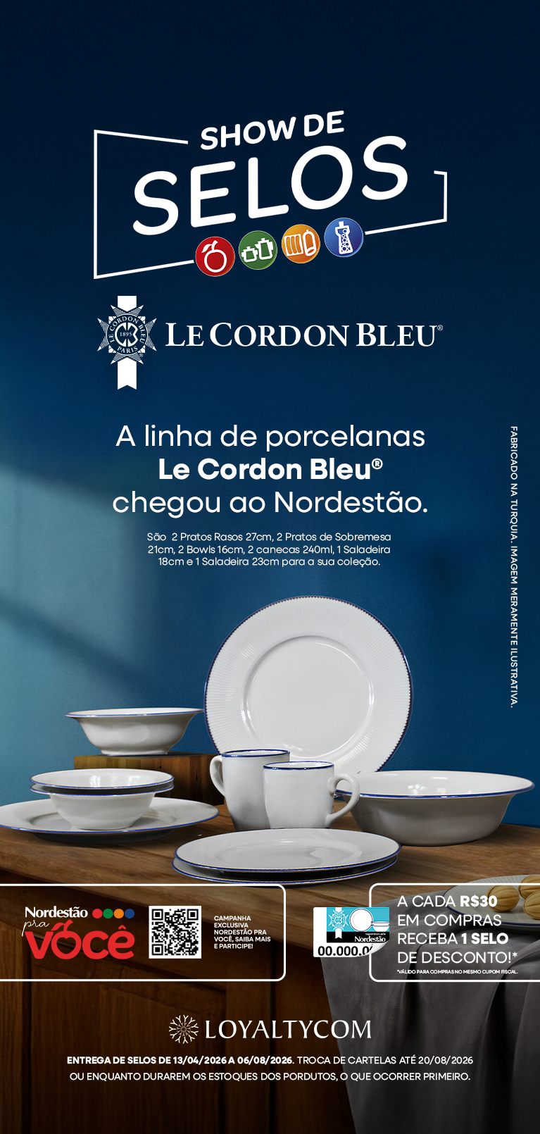 Arte campanha show de selos